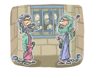 Modelo de lição sobre Paulo e Silas na prisão 